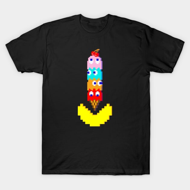Pacman Creamery T-Shirt by Ionfox